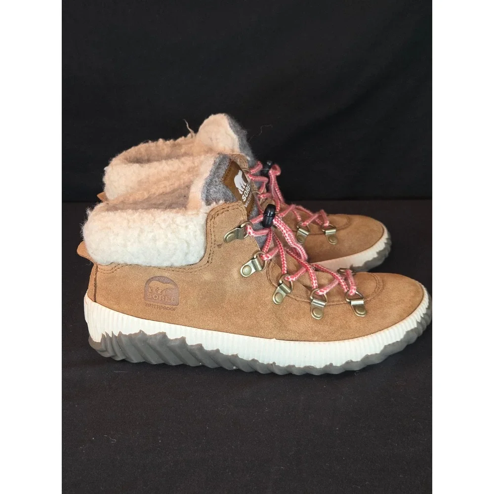 Sorel Waterproof Suede Leather Ankle Boots Hiking Outdoor Mens Size 4‎